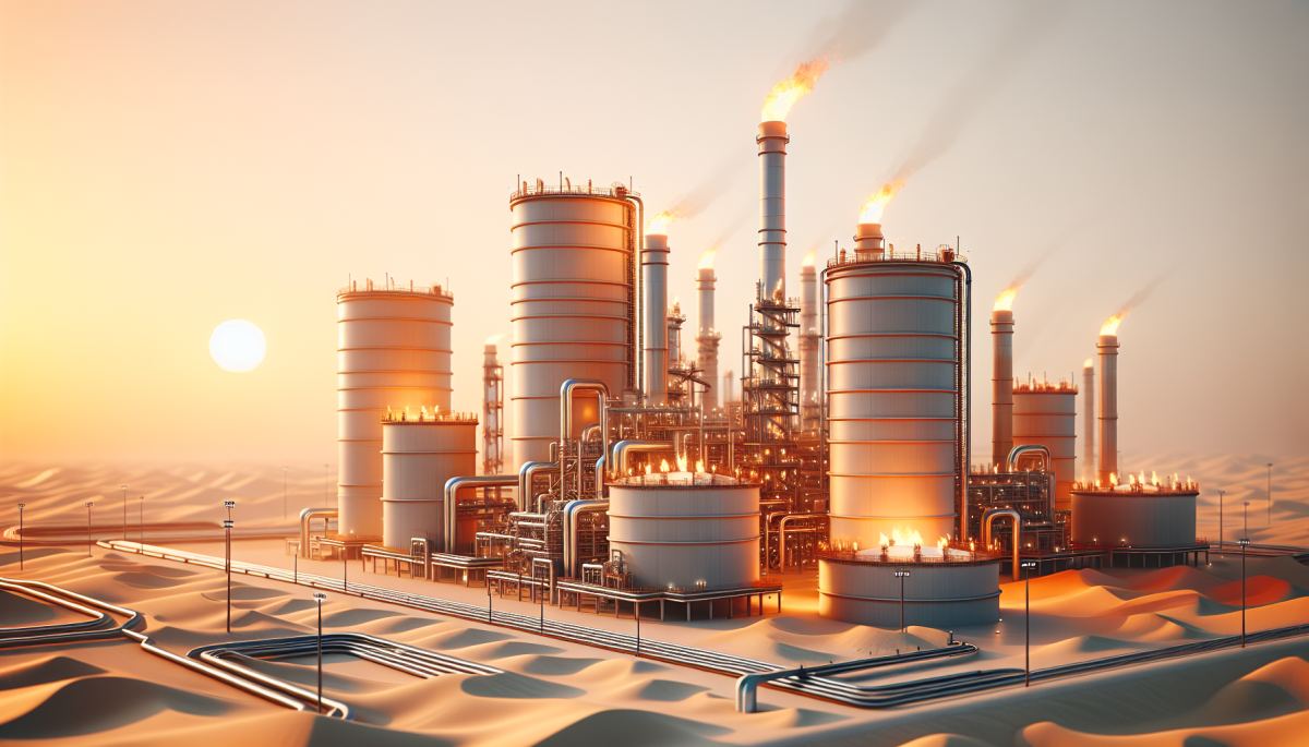 ADNOC oil infrastructure in Abu Dhabi, UAE, where expanded production capacity fuels OPEC quota tensions