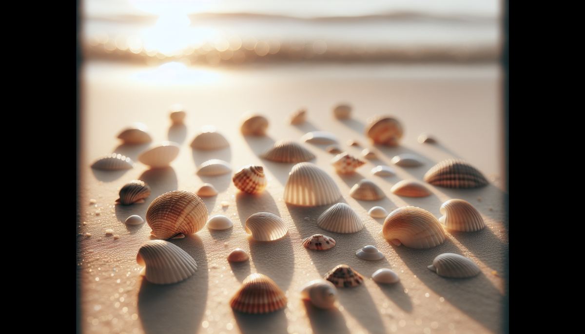 Seashells arranged on a beach, similar to the pattern posted by former FBI Director James Comey on social media