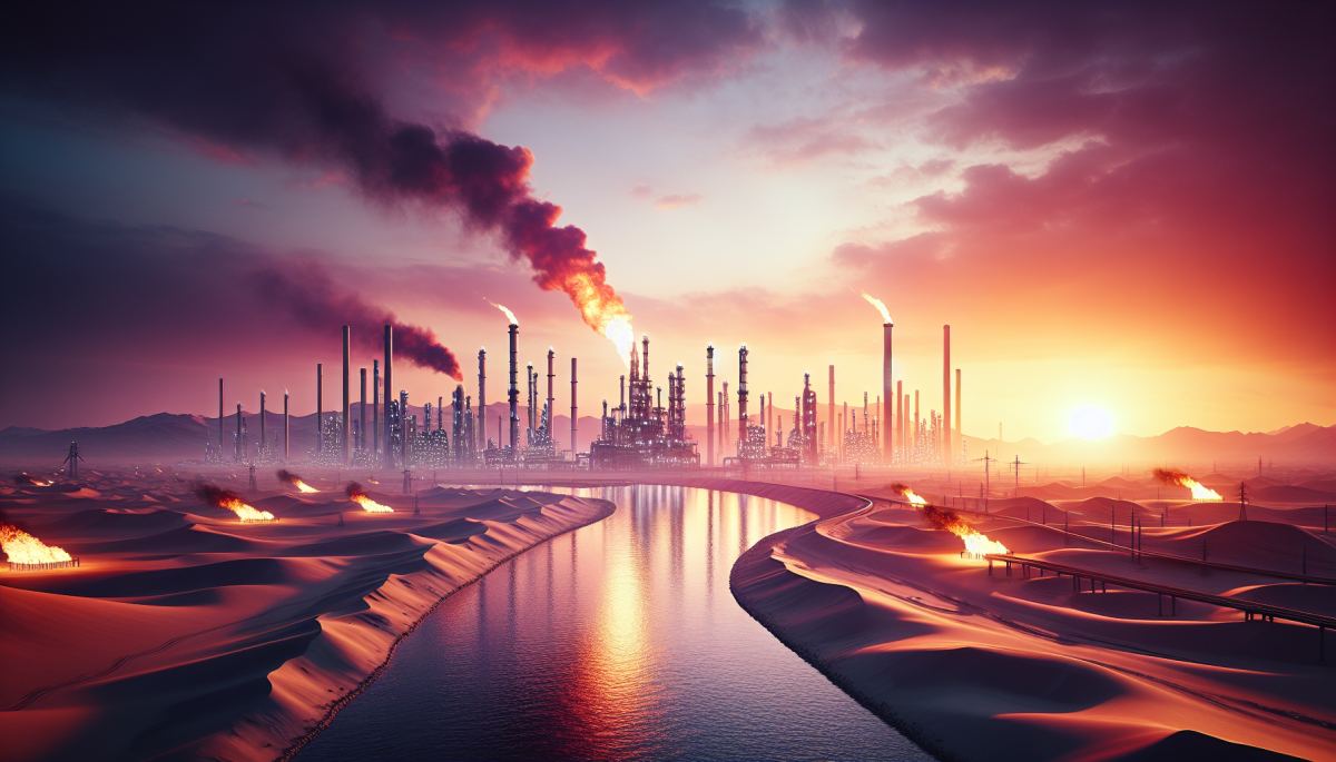 Abadan oil refinery in Iran, once controlled by Anglo-Persian Oil Company before the 1953 coup