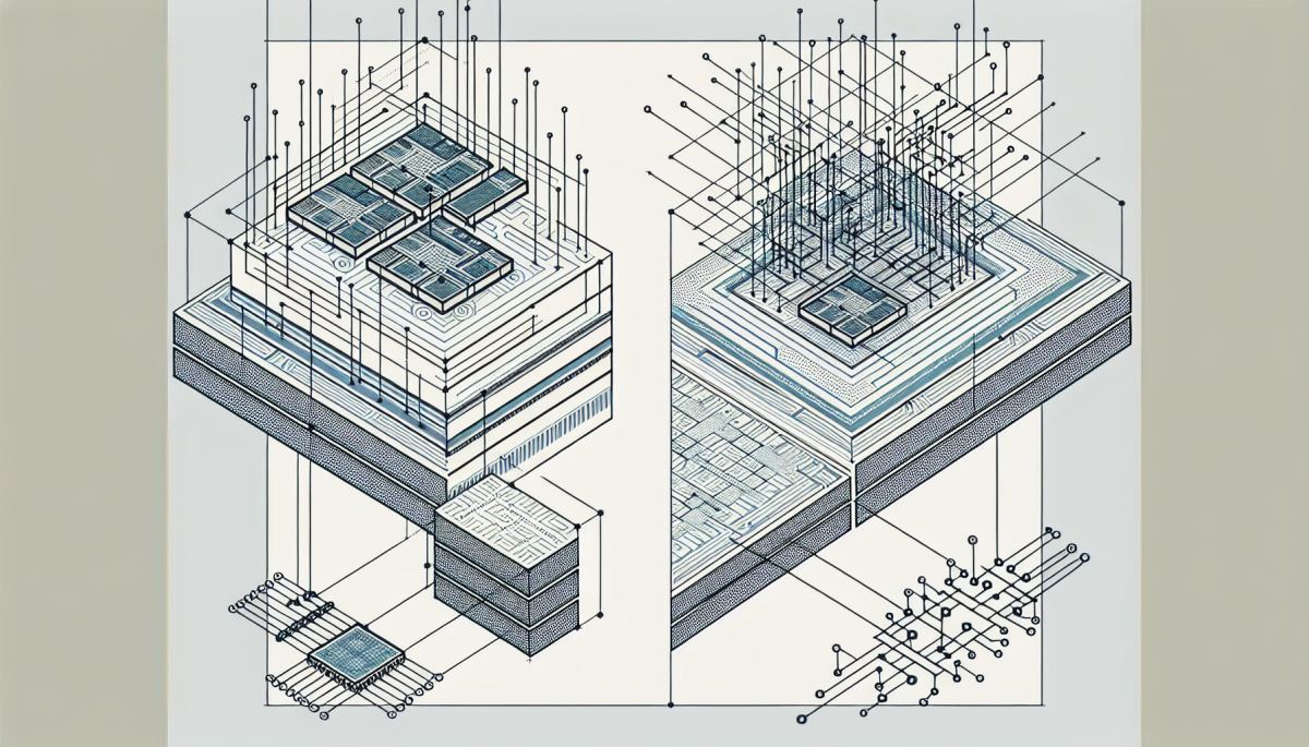 Intel's Foveros 3D stacking and EMIB side-by-side interconnect packaging architectures illustrated