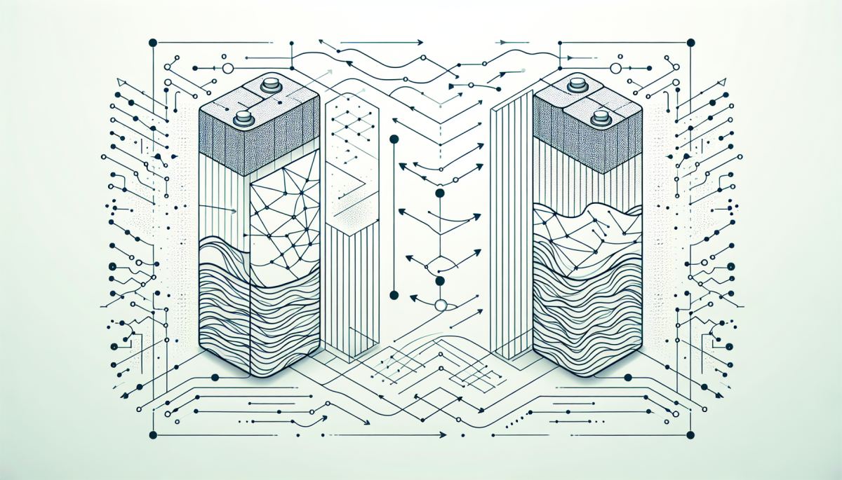 Solid-state battery vs. lithium-ion: solid electrolyte replaces liquid layer between electrodes