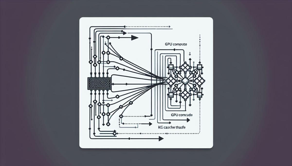 PrfaaS architecture: prefill computation in a remote datacenter hands off KV cache to a separate decode datacenter