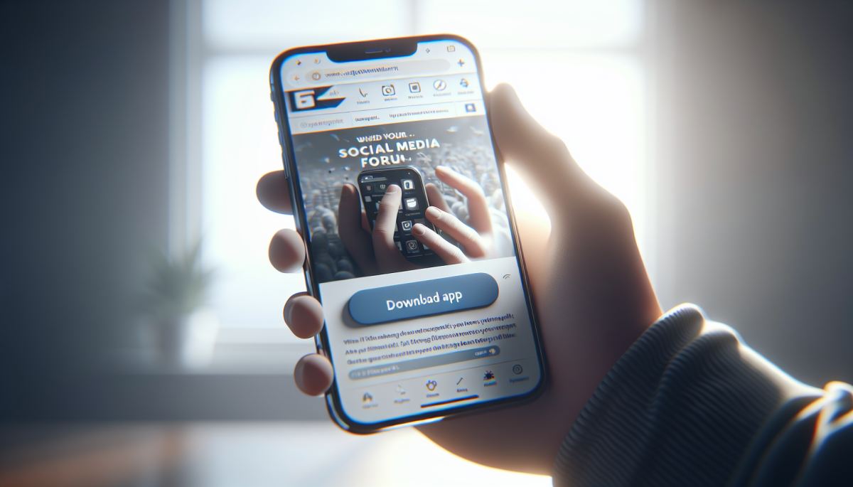 A smartphone browser displaying Reddit's mobile site interrupted by an app-download banner prompt
