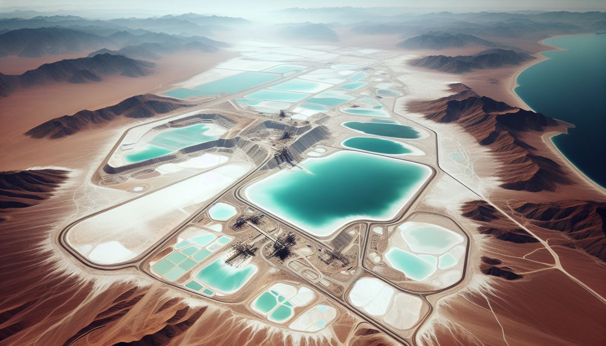 Open-pit lithium mining operation in Nevada's Clayton Valley, where extraction has accelerated under federal clean energy policy