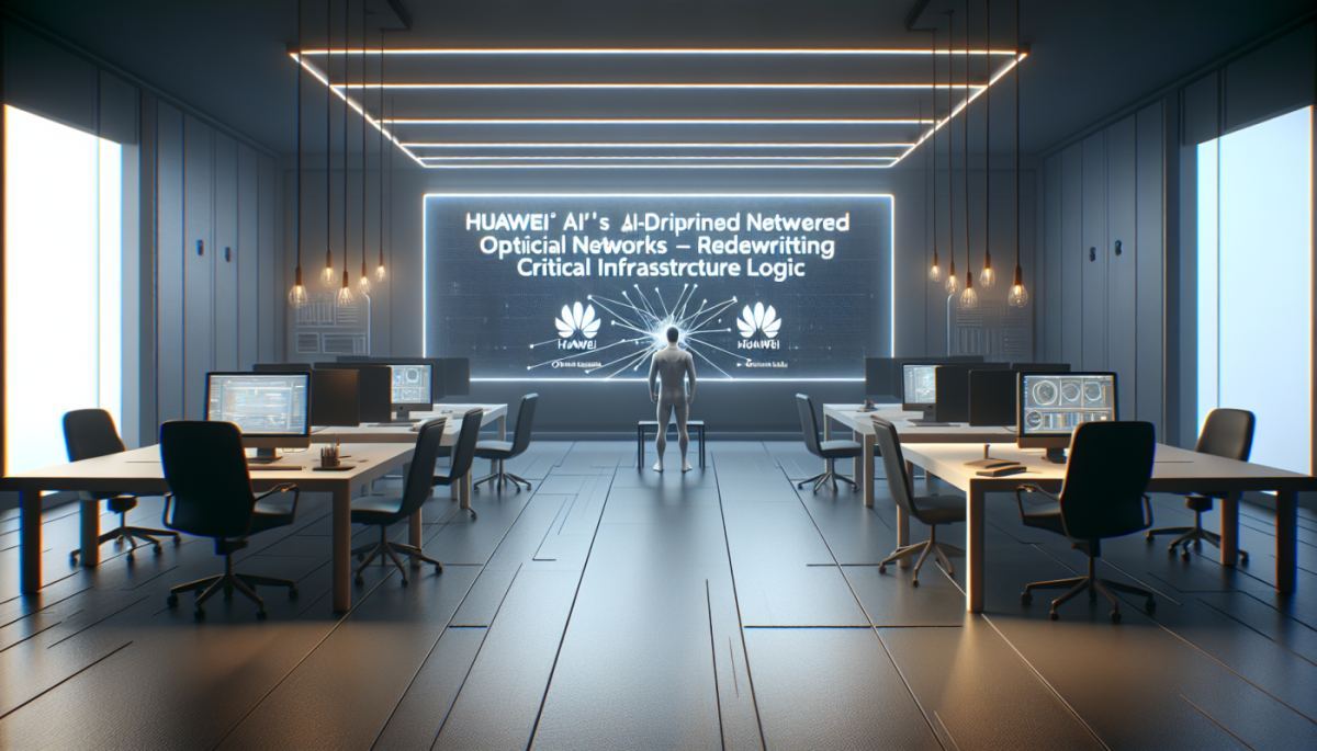 Huawei's AI-Driven Optical Networks Are Rewriting Critical Infrastructure Logic