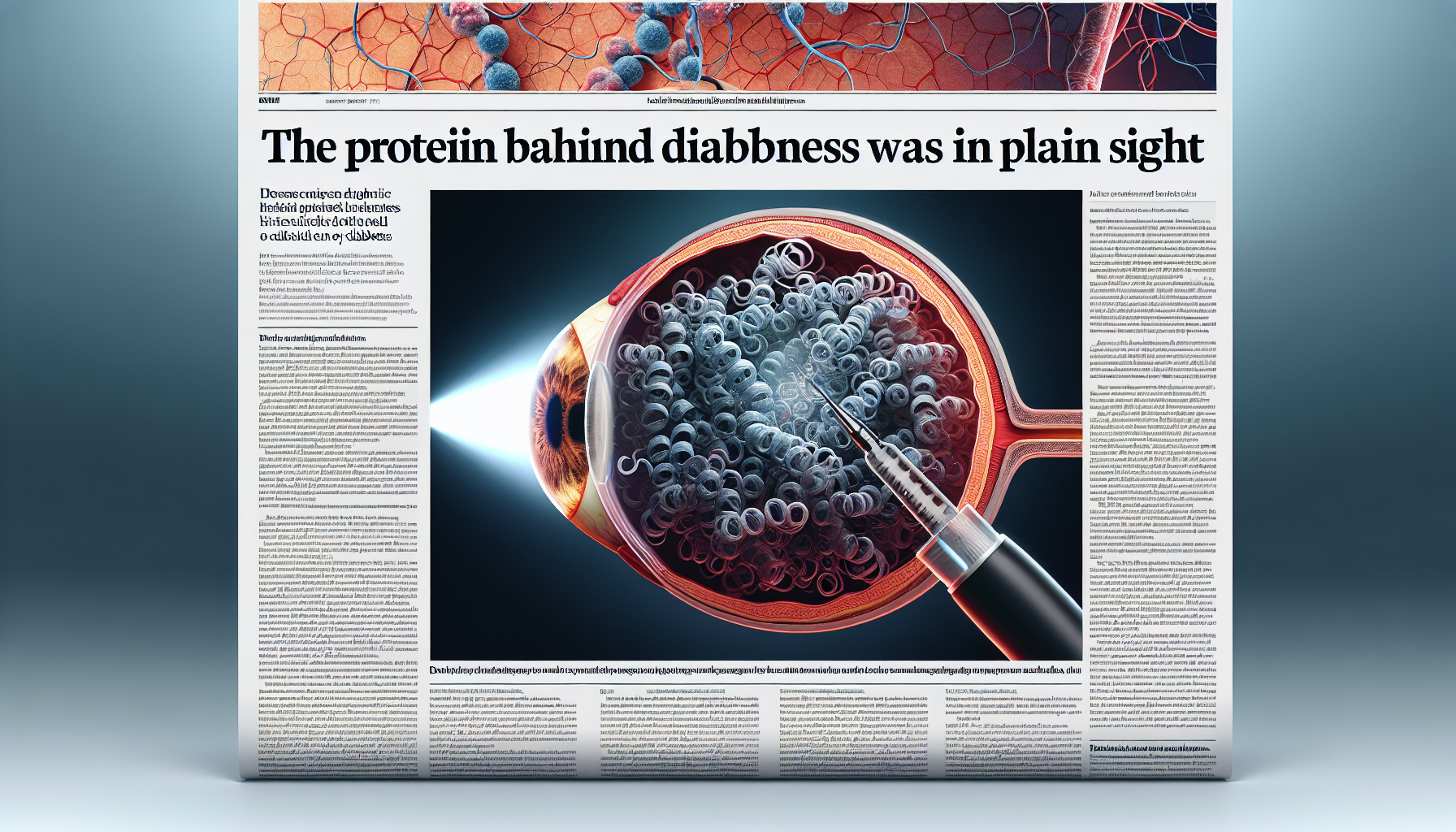 The Protein Behind Diabetic Blindness Was Hiding in Plain Sight